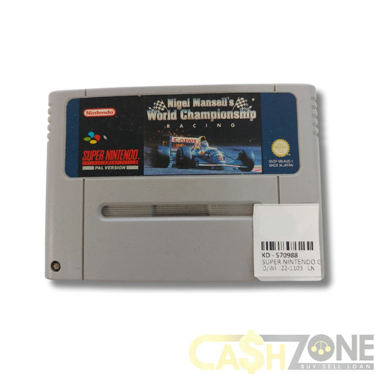 Nigel Mansell's World Championship Racing SNES Game PAL