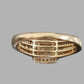 Ladies 9ct Yellow Gold Ring W/ 94 Clear Stones