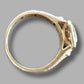 Ladies 9ct Yellow Gold Ring W/ 94 Clear Stones