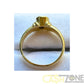 18CT Ladies Yellow Gold Ring W/1 Clear Stone