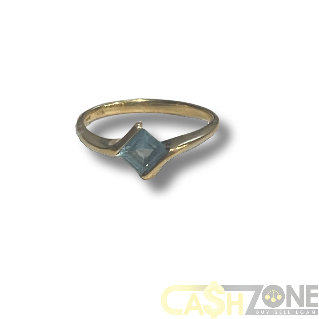 Square stone gold ring on sale