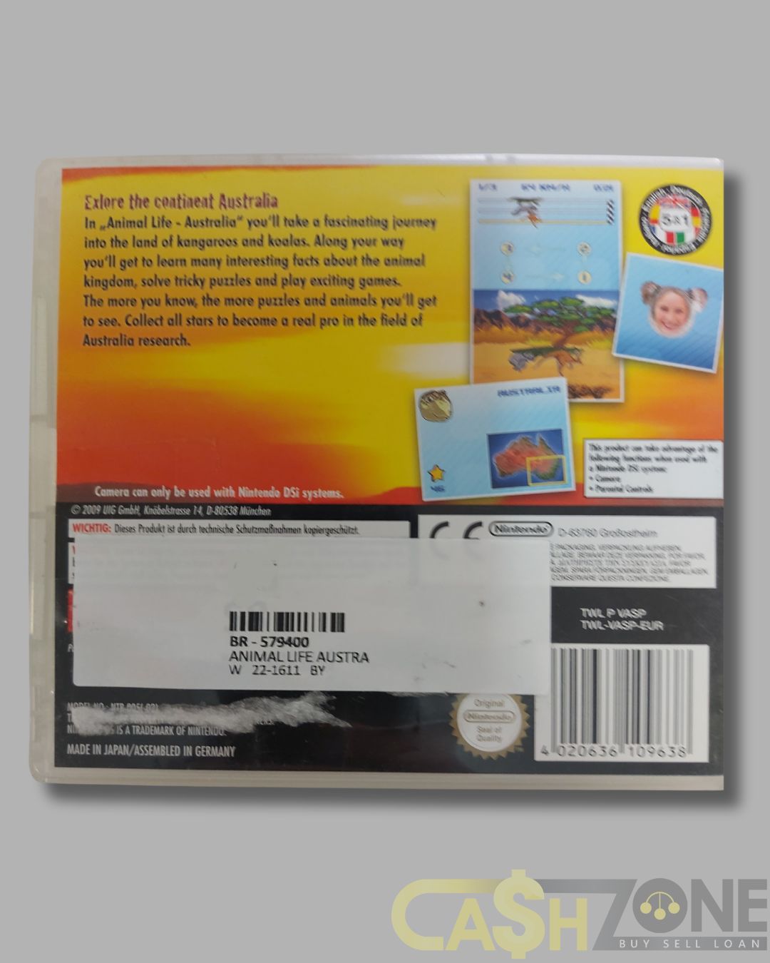 Animal Life Australia Nintendo DS Game