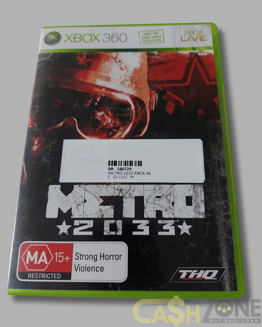 Metro 2033 XBOX 360 Game PAL