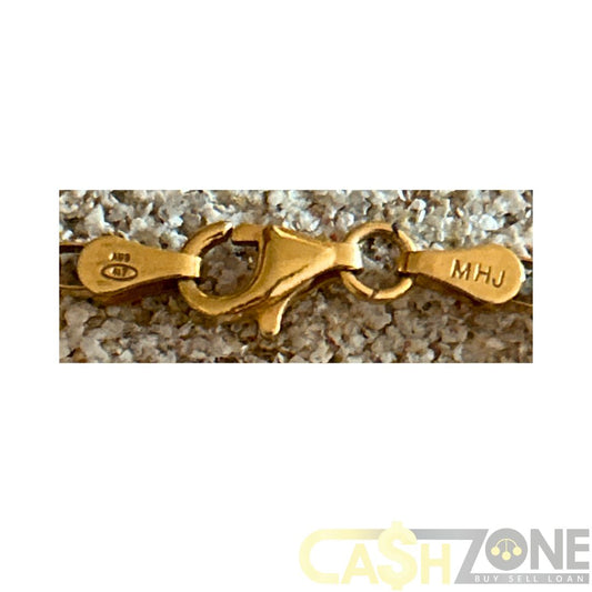 14CT Yellow Gold Ladies Oval Belcher Bracelet