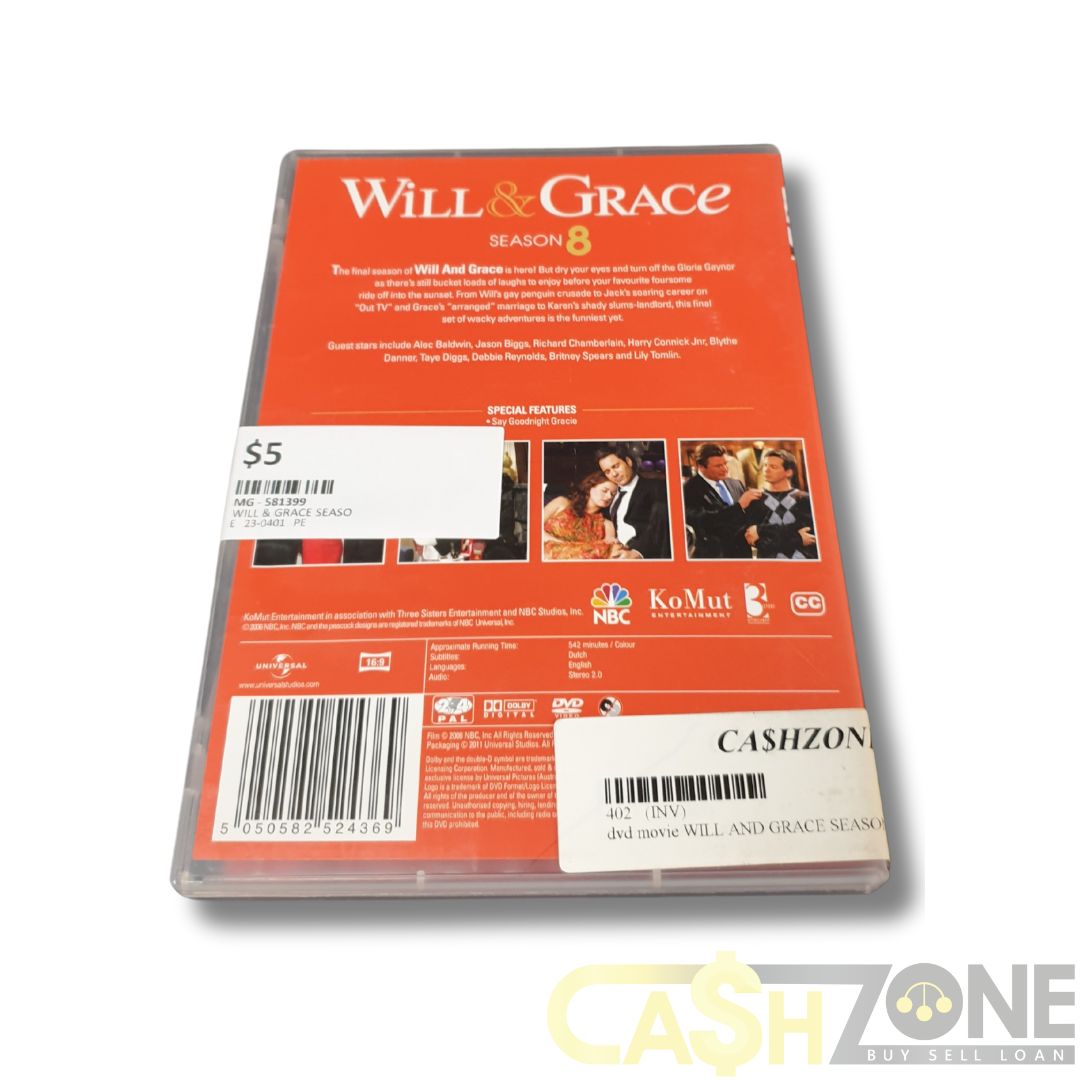 Will & Grace Season 8 DVD TV Series