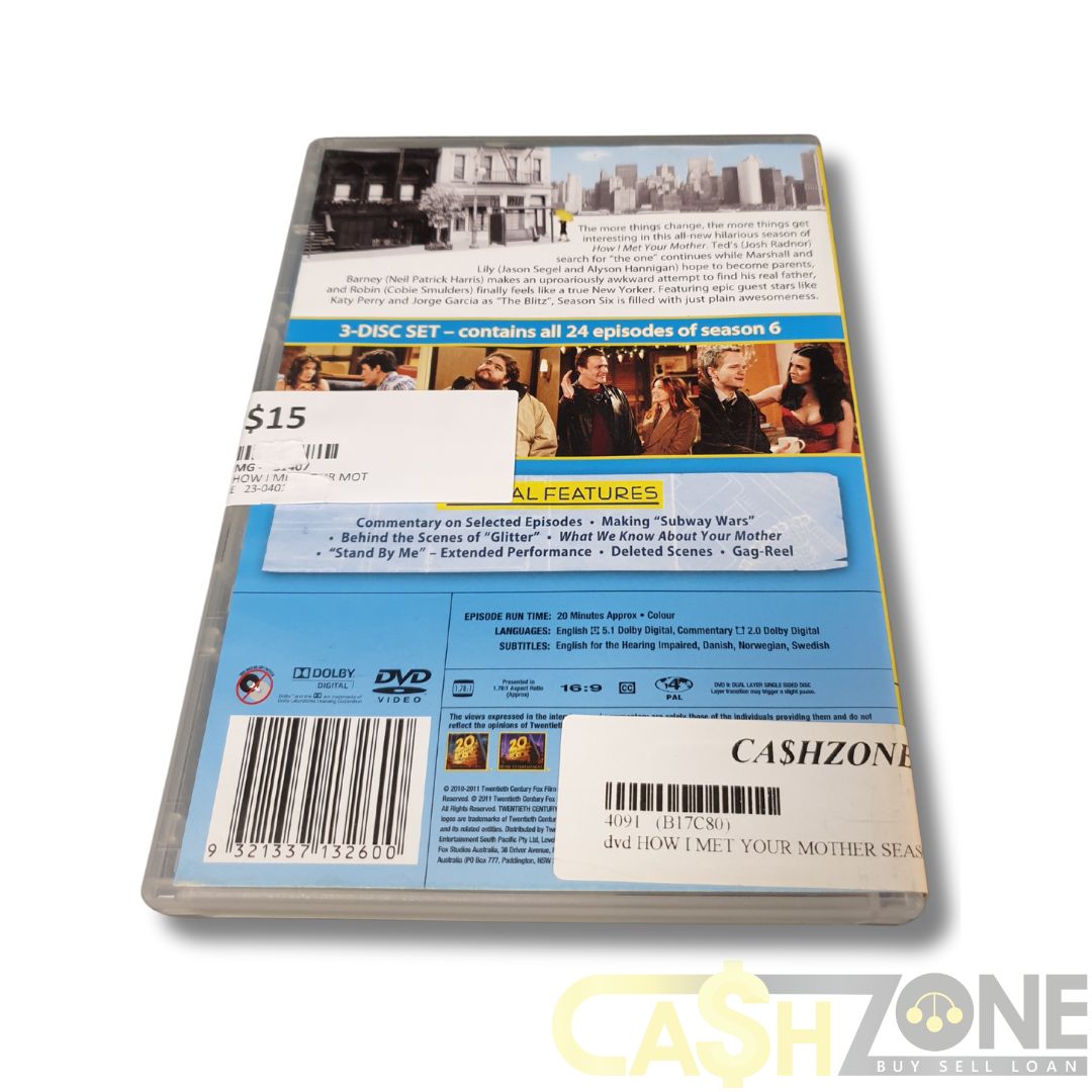 How I Met Your Mother Complete Season 6 DVD TV Series