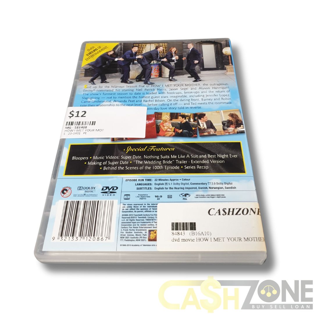 How I Met Your Mother Complete Season 5 DVD TV Series