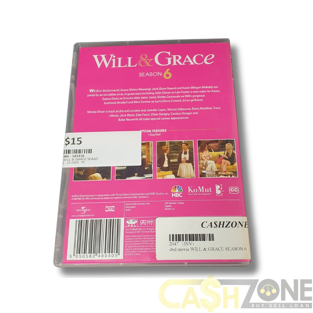 Will & Grace Season 6 DVD TV Series