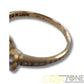 9CT Ladies Yellow Gold Ring W/Large Clear Stone