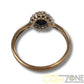 9CT Yellow Gold Ladies Ring W/Black Stone