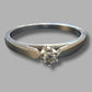 9CT Ladies White Gold Engagement Ring