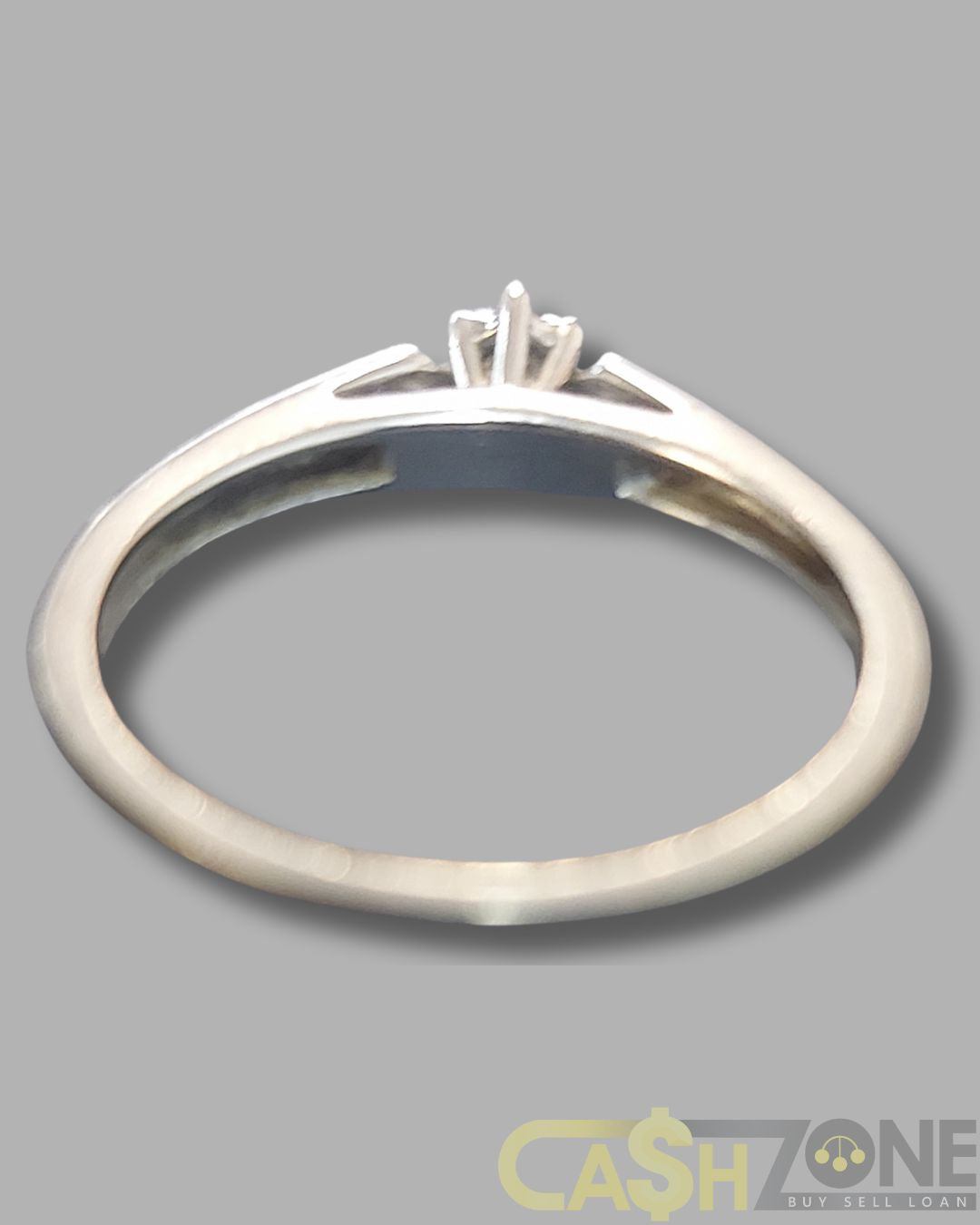 9CT Ladies White Gold Engagement Ring