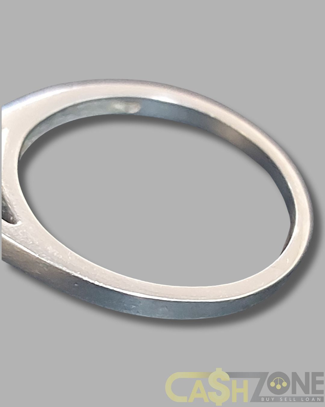 9CT Ladies White Gold Engagement Ring