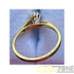 Ladies 18ct Yellow Gold Clear Stone Ring