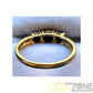 Ladies 9ct Yellow Gold Black Stone Ring