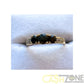 Ladies 9ct Yellow Gold Black Stone Ring