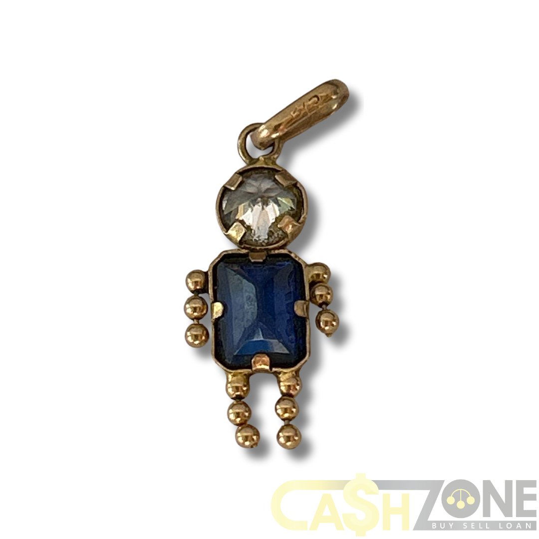 9CT Yellow Gold Person Pendant