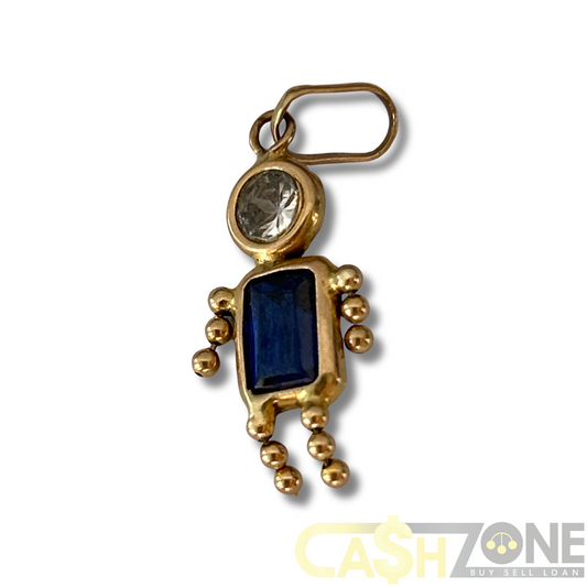 9CT Yellow Gold Person Pendant