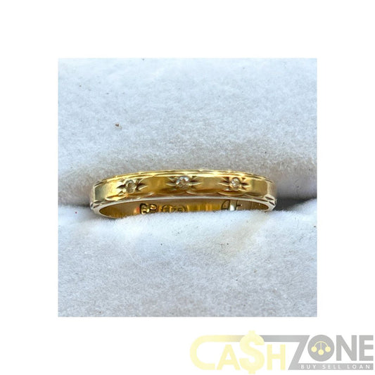9CT Yellow Gold Ladies Patterned Ring