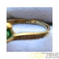 9CT Yellow Gold Ladies Ring W/Green Stone