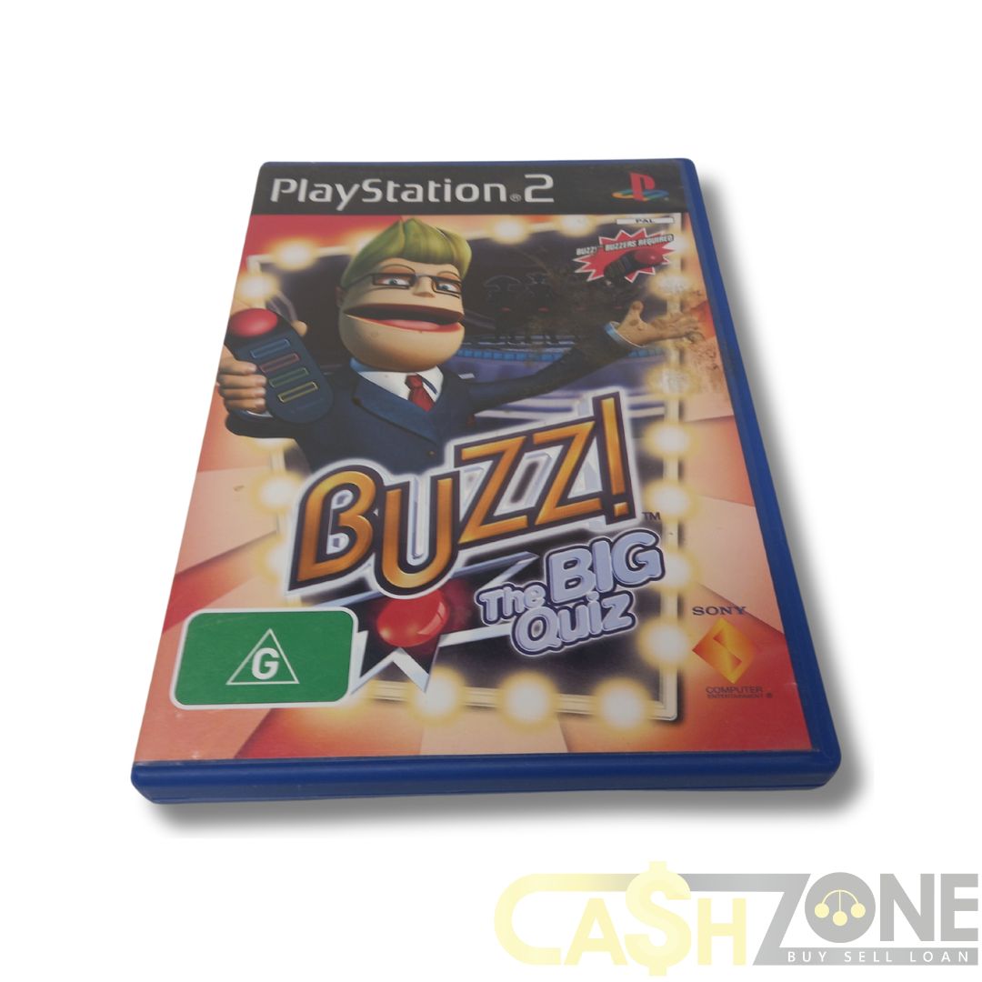 Buzz! The BIG Quiz PS2 Game – Cashzone Australia