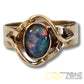 9CT Ladies Yellow Gold Oval Opal Ring