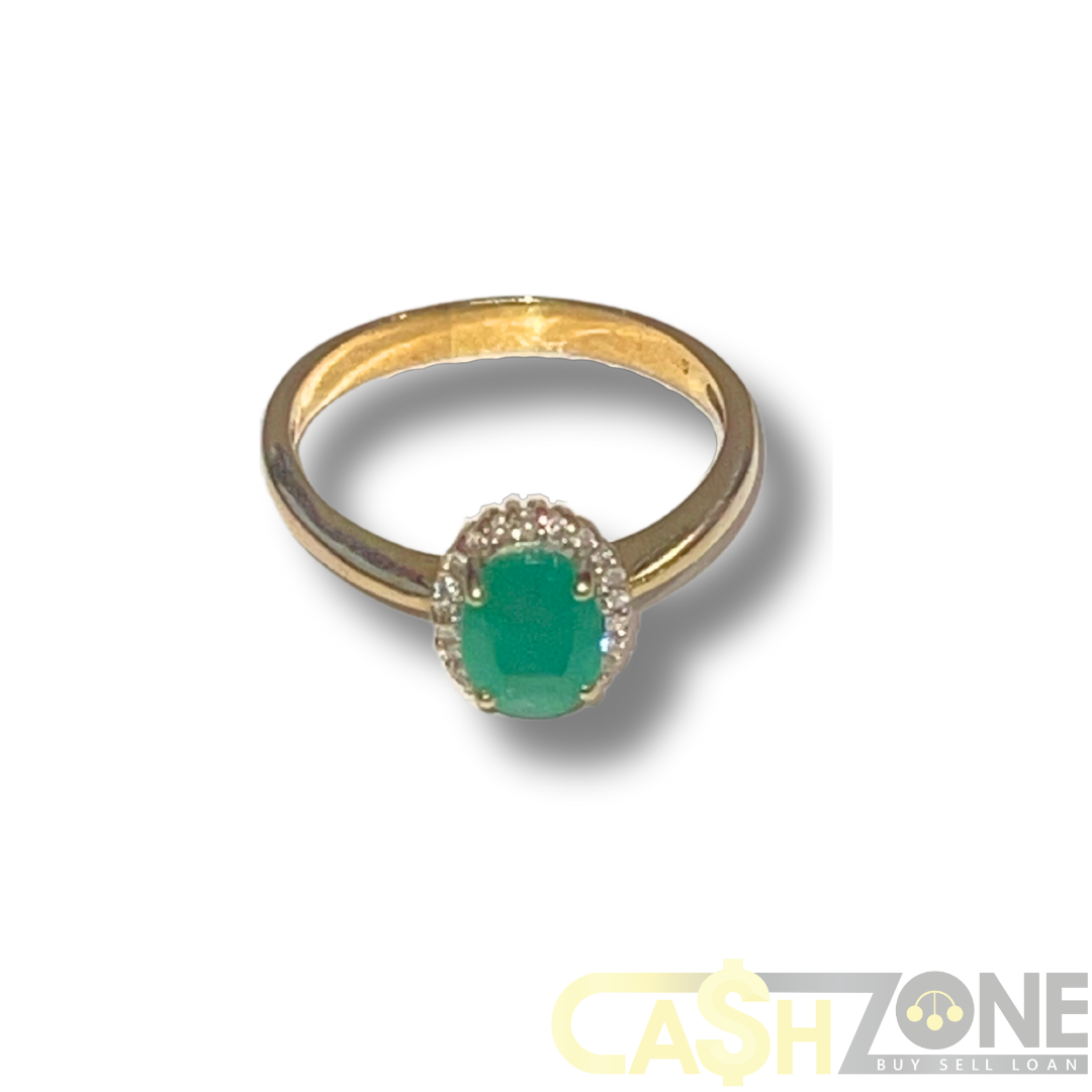 Emerald Green Jade Stone Ring Ancient Gold Ring – Welcome, 58% OFF