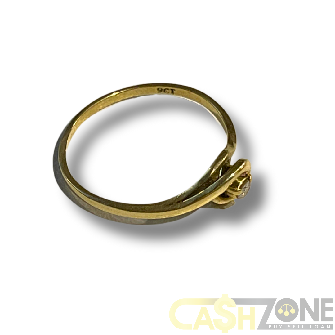 9CT Swirl Yellow Gold Ladies Ring