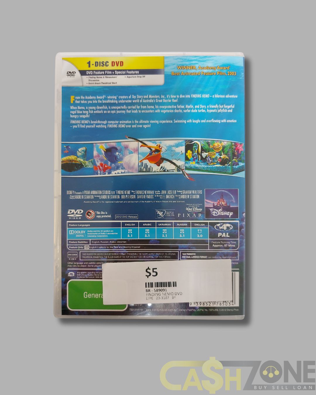 Finding Nemo DVD Movie