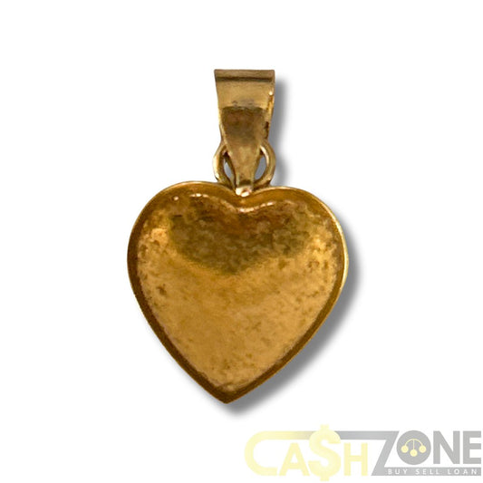 9CT Yellow Gold Heart Pendant