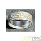 9CT White Gold Men's Patterned Ring