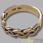 9CT Yellow Gold Ladies Woven Pattern Ring