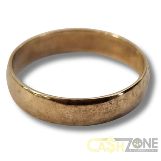 9CT Unisex Yellow Gold Plain Wedding Band Ring