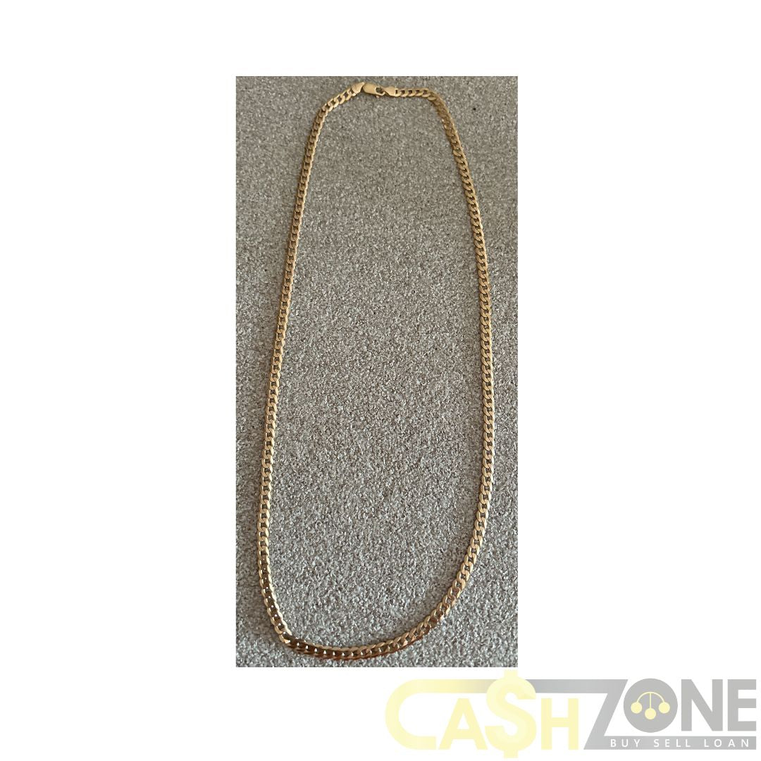 9CT Unisex Yellow Gold 60cm Curb Chain Necklace