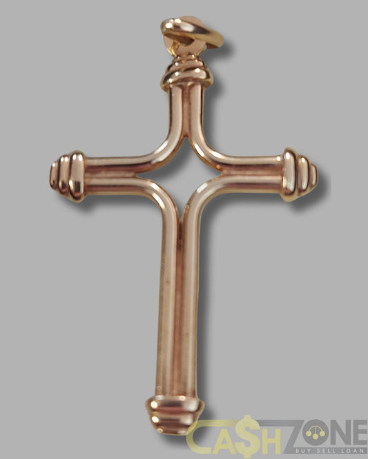 9ct Yellow Gold Cross Pendant