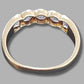 Ladies 9ct Yellow Gold Clear Stone Ring