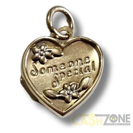 9CT Yellow Gold "Someone Special" Heart Locket