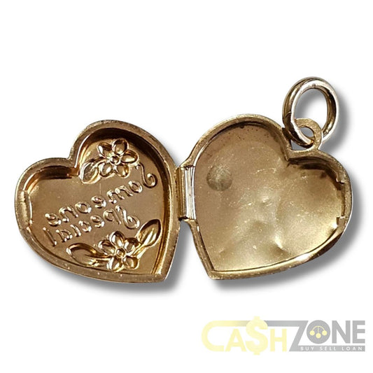 9CT Yellow Gold "Someone Special" Heart Locket