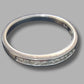 Ladies 9ct White Gold Clear Stone Ring