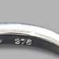 Ladies 9ct White Gold Clear Stone Ring
