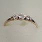 9ct Yellow Gold Ladies 3 Clear Stone Ring