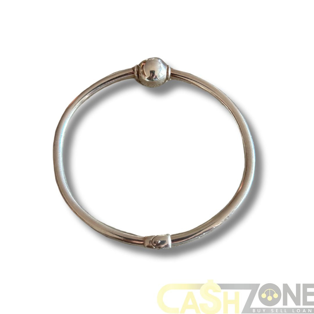 Ladies Silver Bangle