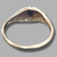 Ladies 9ct Yellow Gold Two Tone Black Stone Ring