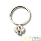 Ladies 9ct Yellow Gold Blue Stone Flower Ring