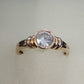 9ct Yellow Gold Ladies Clear Stone Ring
