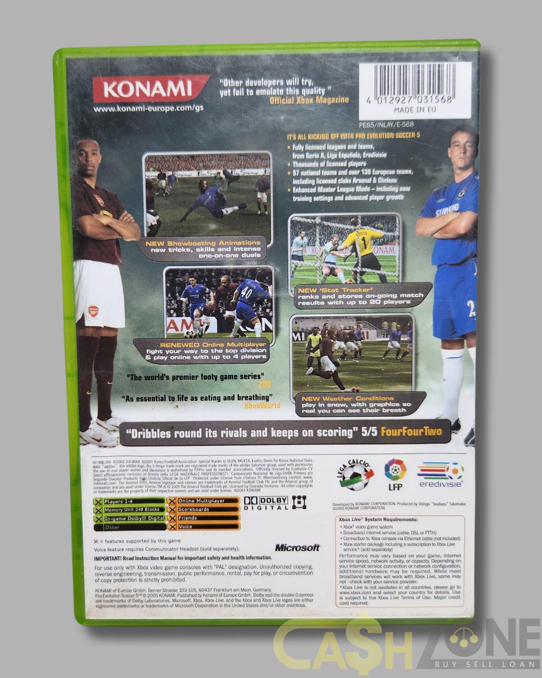 Pro Evolution Soccer 5 Xbox Game PAL