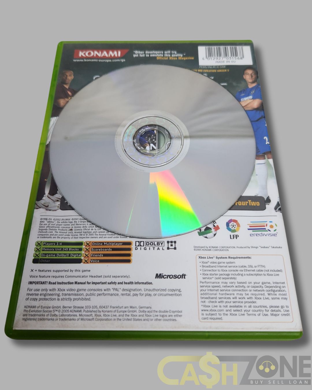 Pro Evolution Soccer 5 Xbox Game PAL