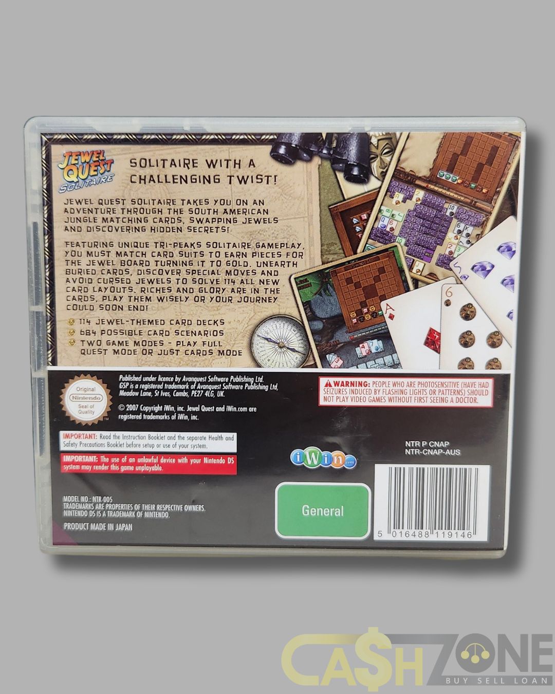 Jewel Quest: Solitaire Nintendo DS