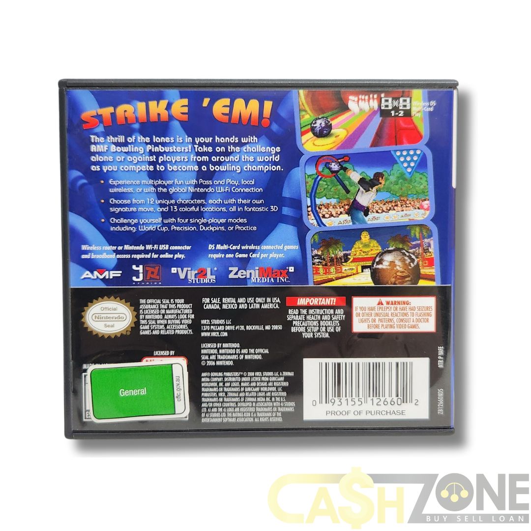 AMF Bowling Pinbusters Nintendo DS Game
