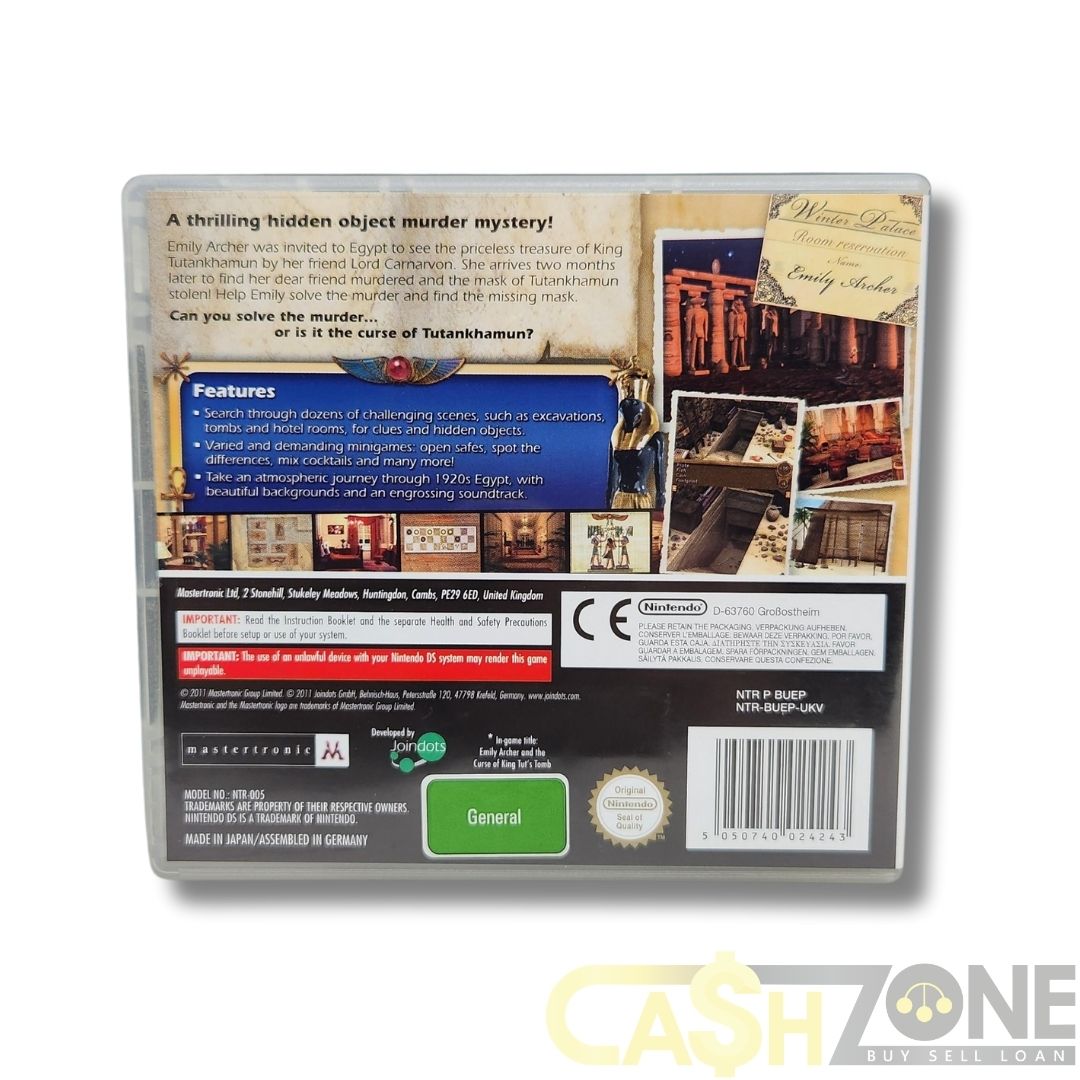 Emily Archer and the Curse of Tutankhamun Nintendo DS Game